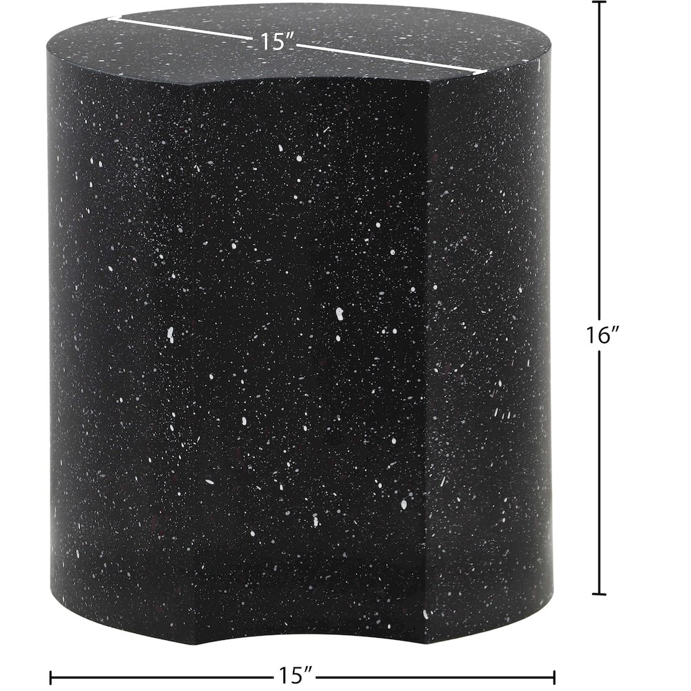 Dimple Black End Table. Picture 4