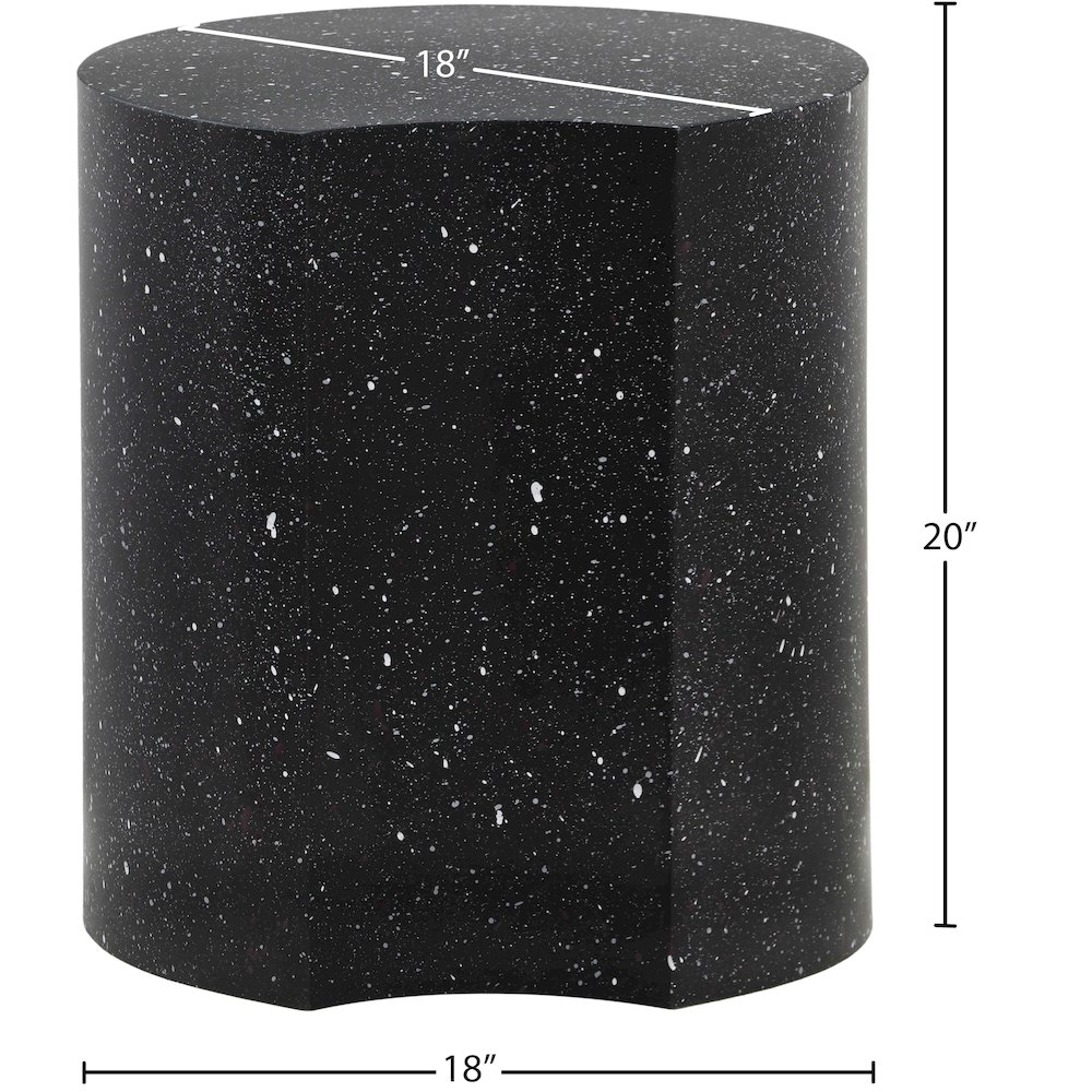 Dimple Black End Table. Picture 4