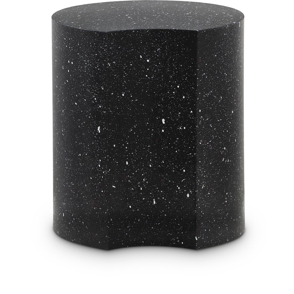 Dimple Black End Table. Picture 1