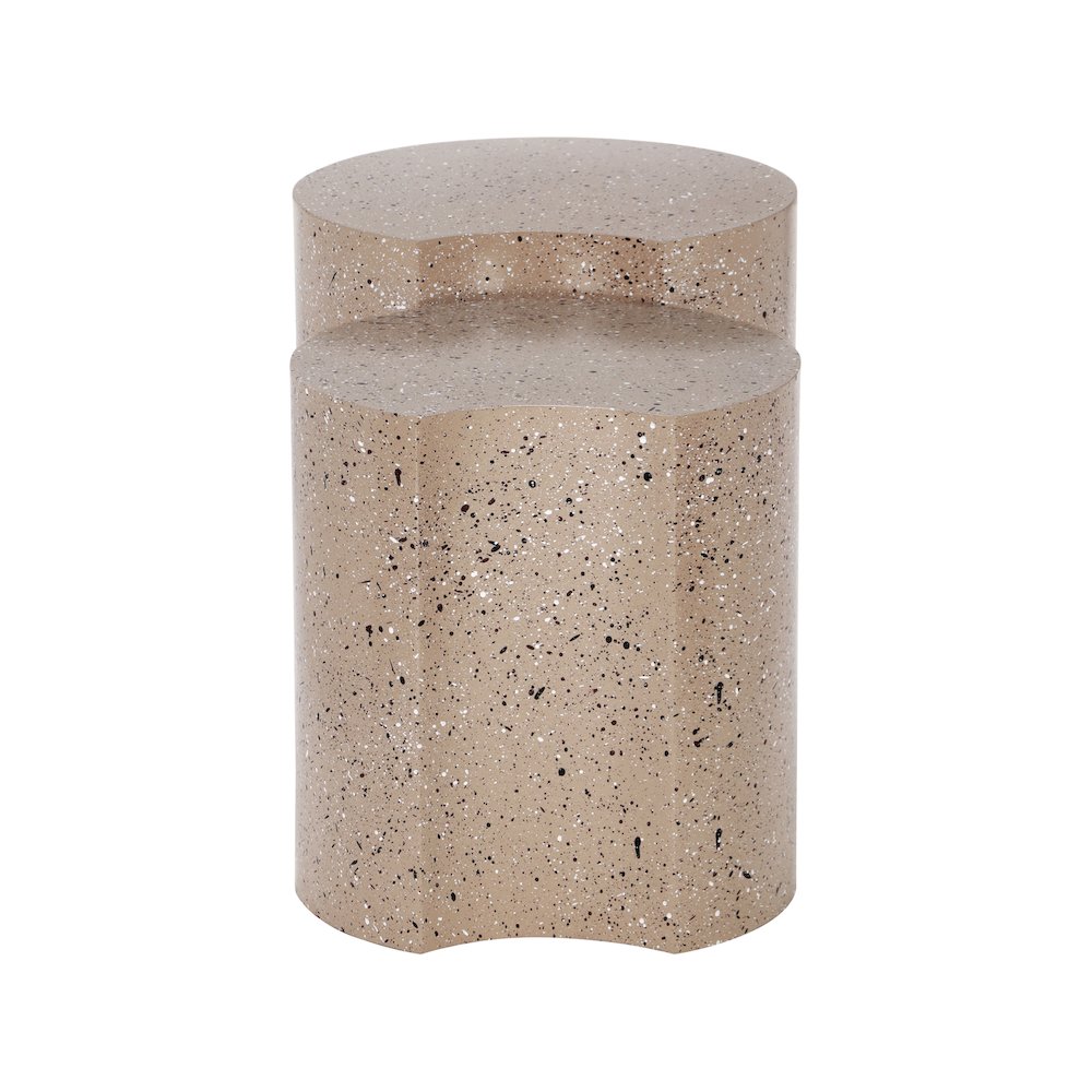 Dimple Taupe End Table. Picture 2