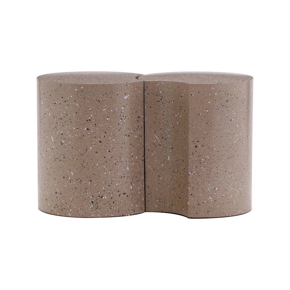 Dimple Taupe End Table. Picture 2