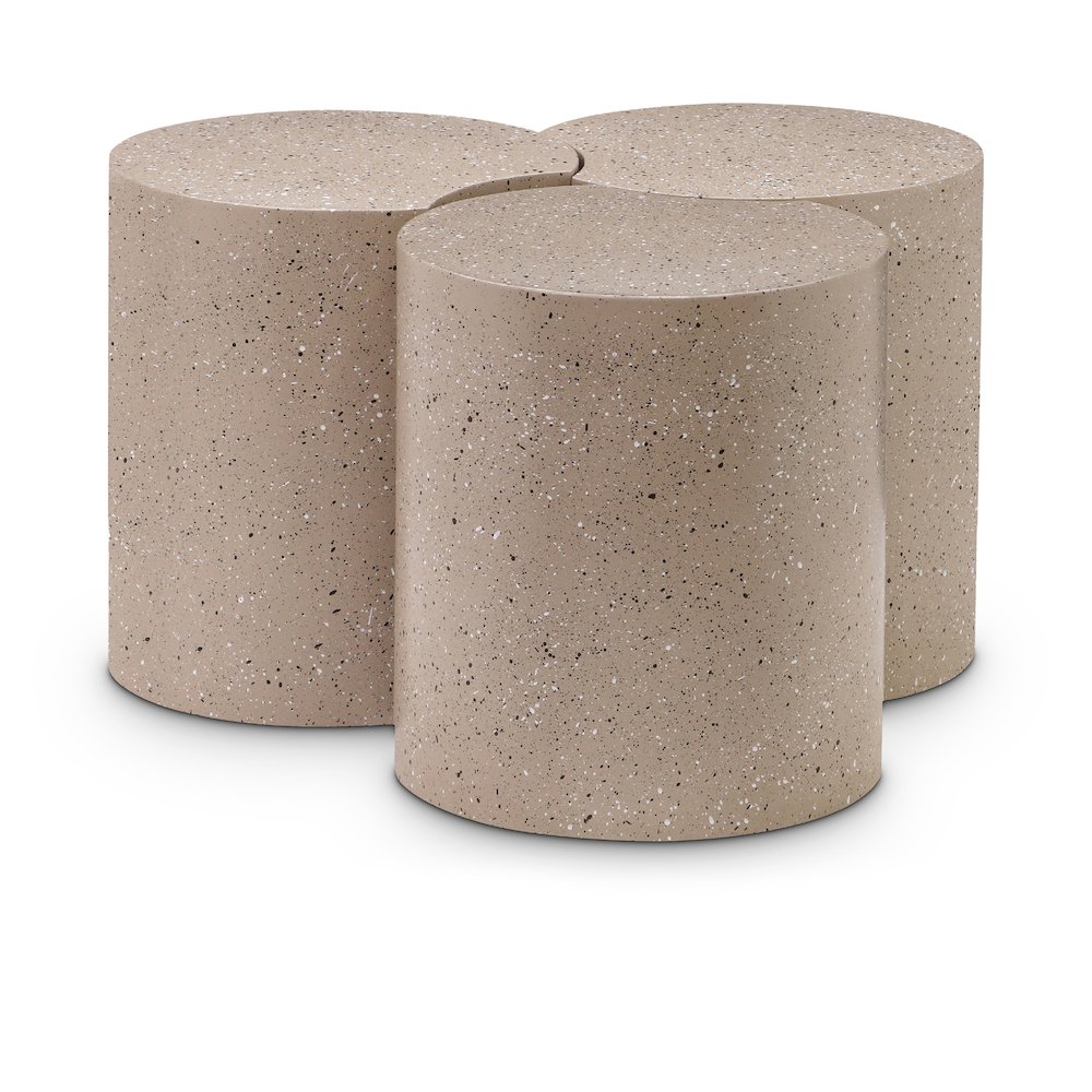 Dimple Taupe Coffee Table. Picture 1