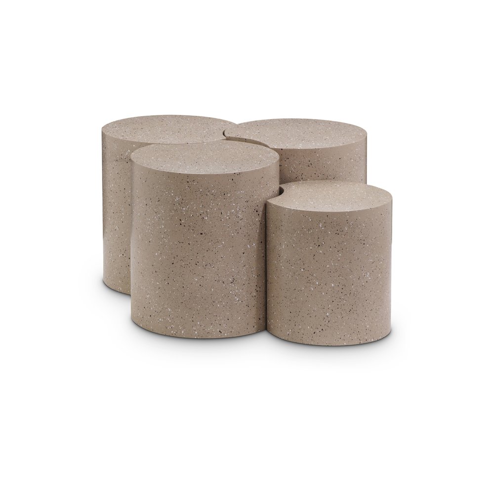 Dimple Taupe Coffee Table. Picture 1
