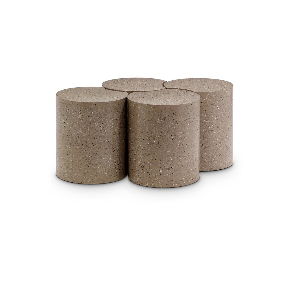 Dimple Taupe Coffee Table. Picture 1