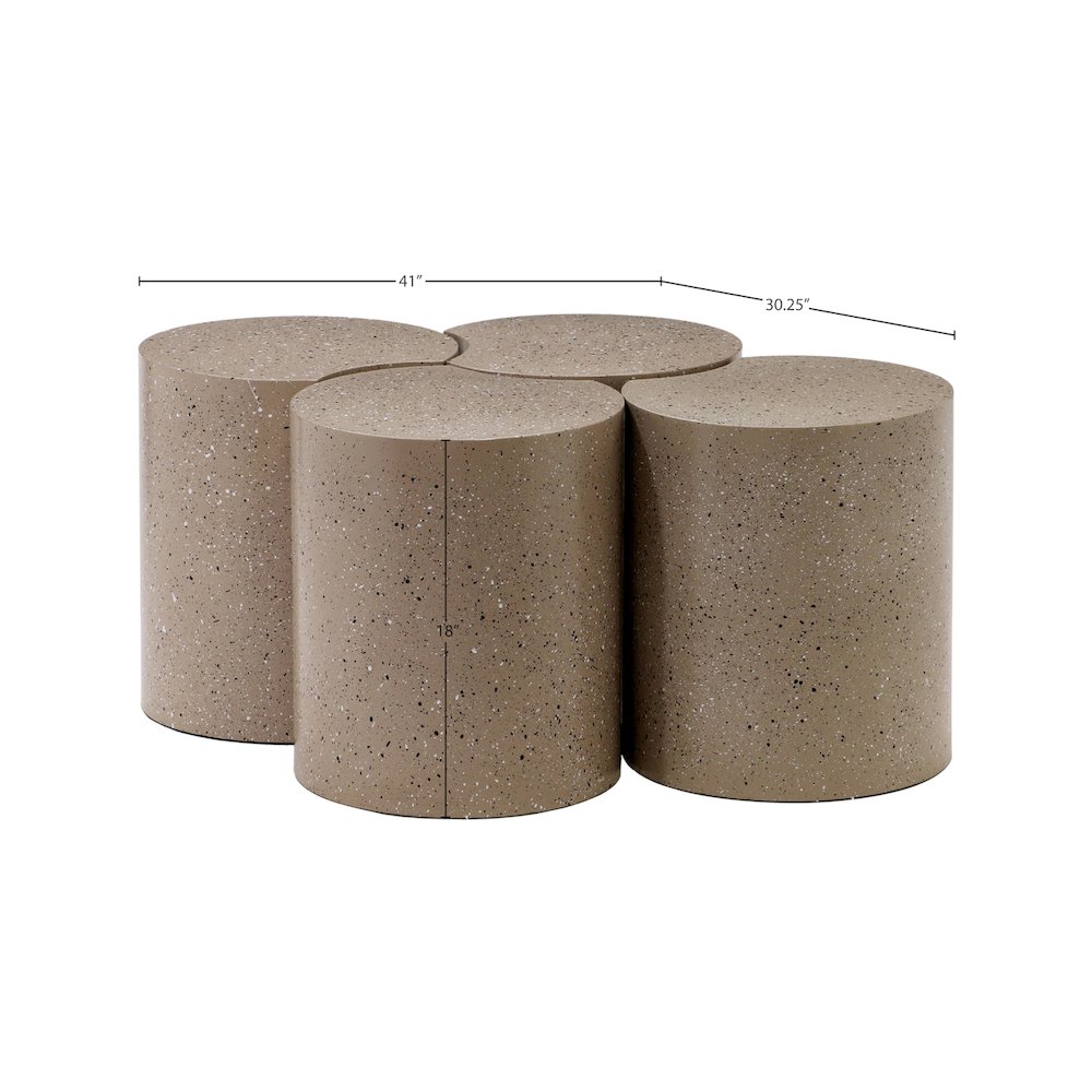 Dimple Taupe Coffee Table. Picture 4