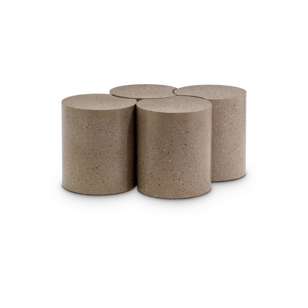 Dimple Taupe Coffee Table. Picture 1