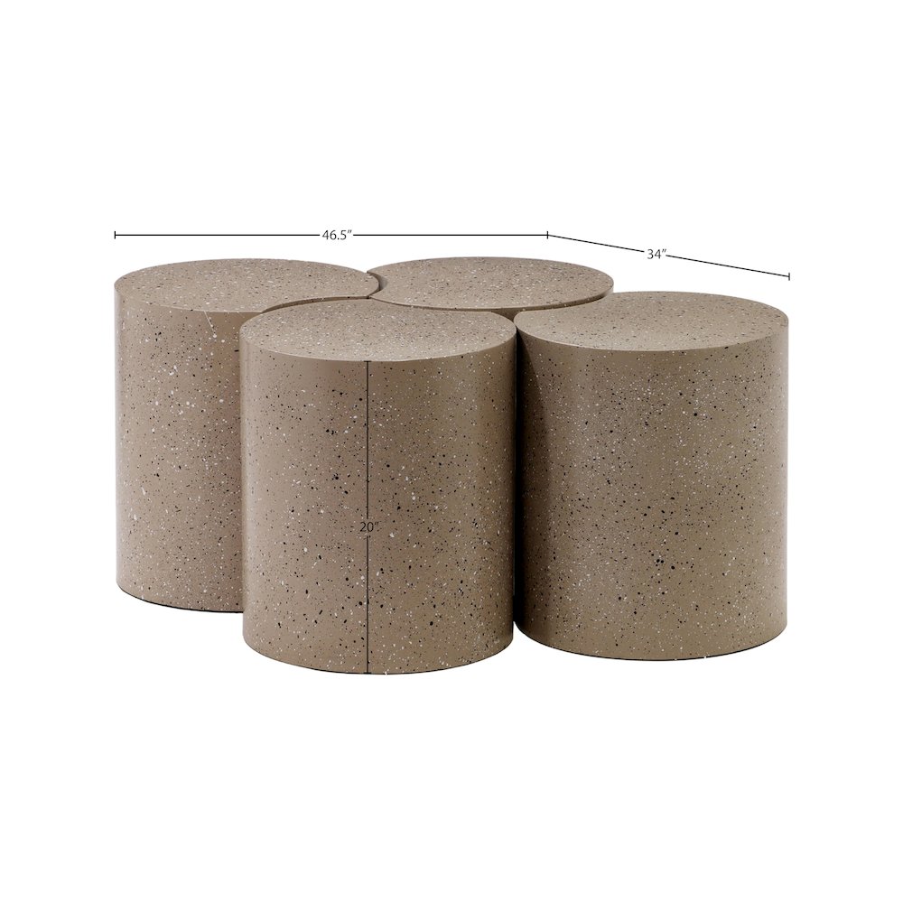 Dimple Taupe Coffee Table. Picture 4