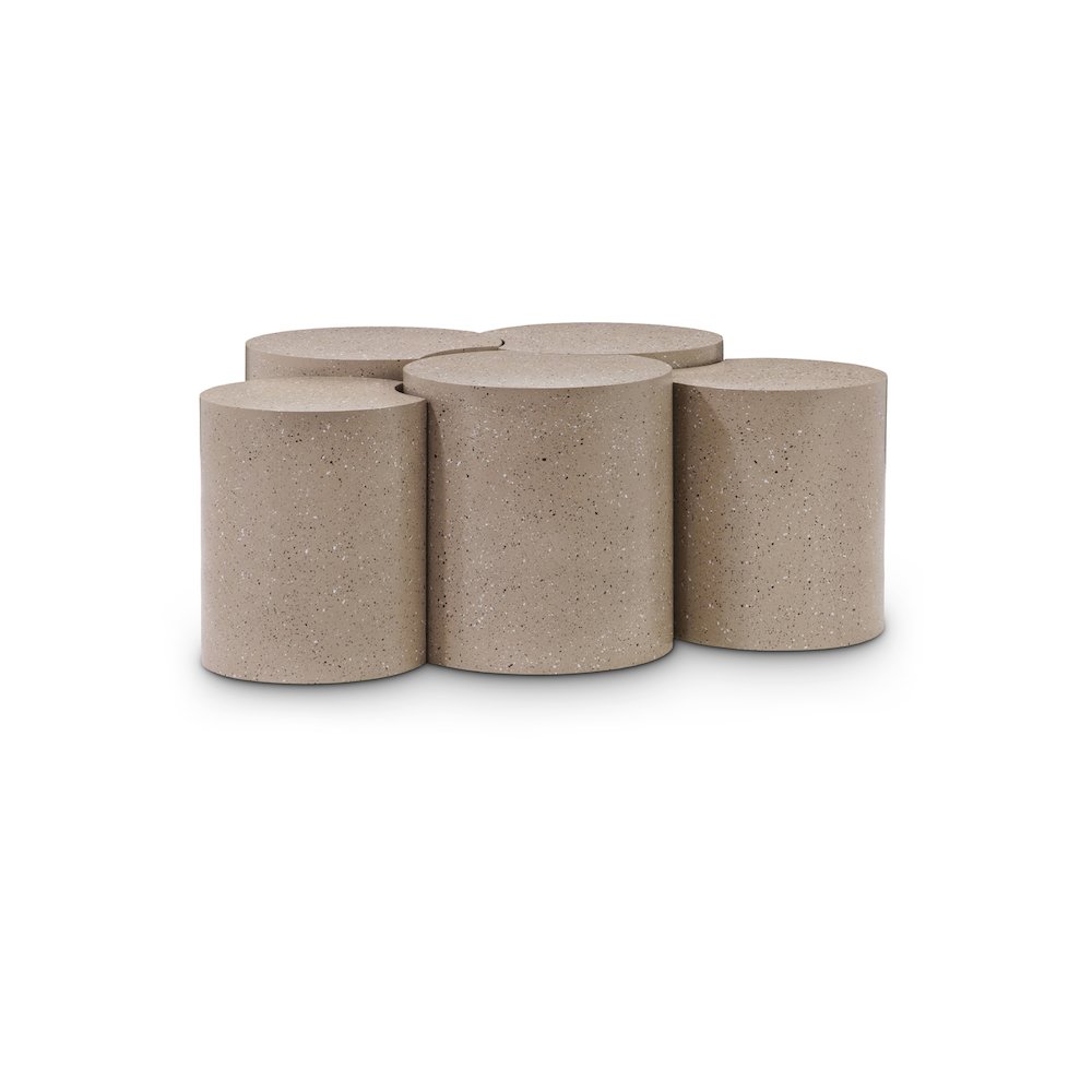 Dimple Taupe Coffee Table. Picture 1