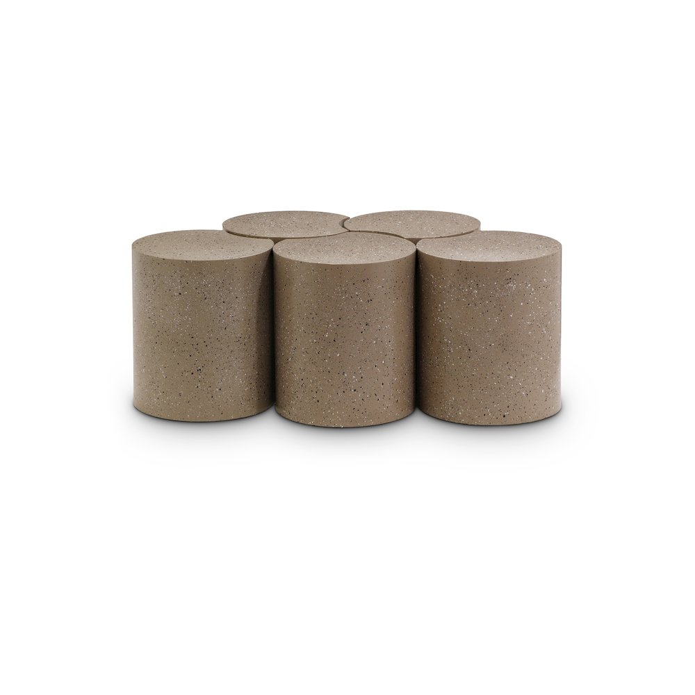 Dimple Taupe Coffee Table. Picture 1