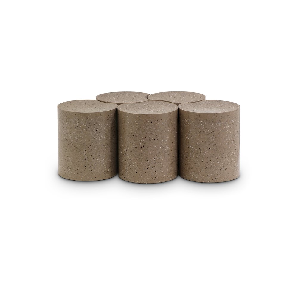 Dimple Taupe Coffee Table. Picture 1