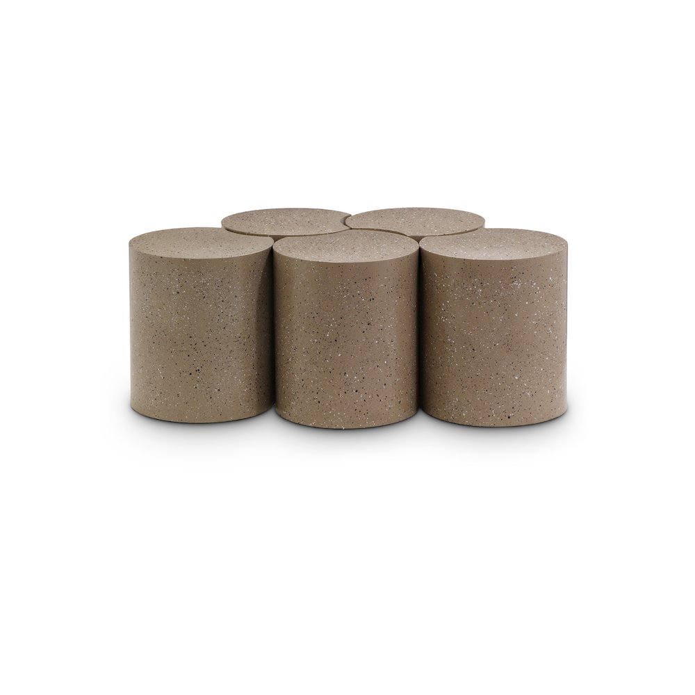 Dimple Taupe Coffee Table. Picture 1
