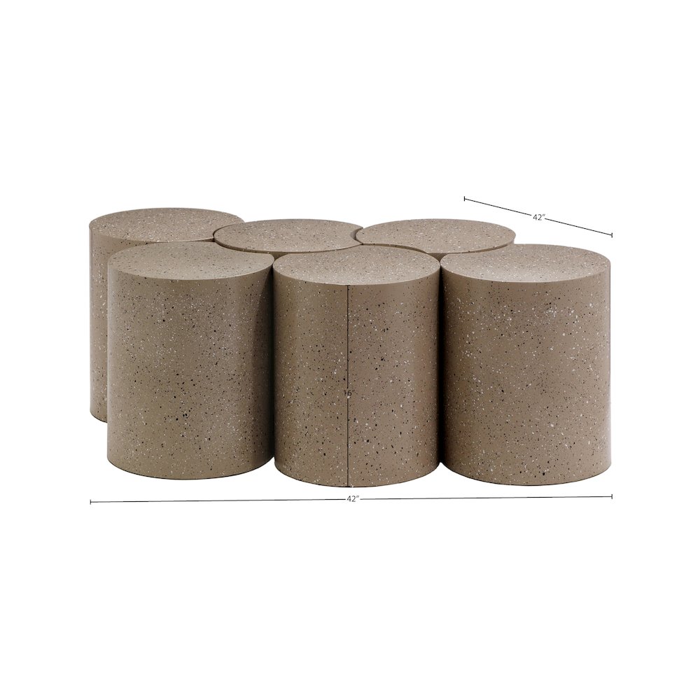 Dimple Taupe Coffee Table. Picture 4