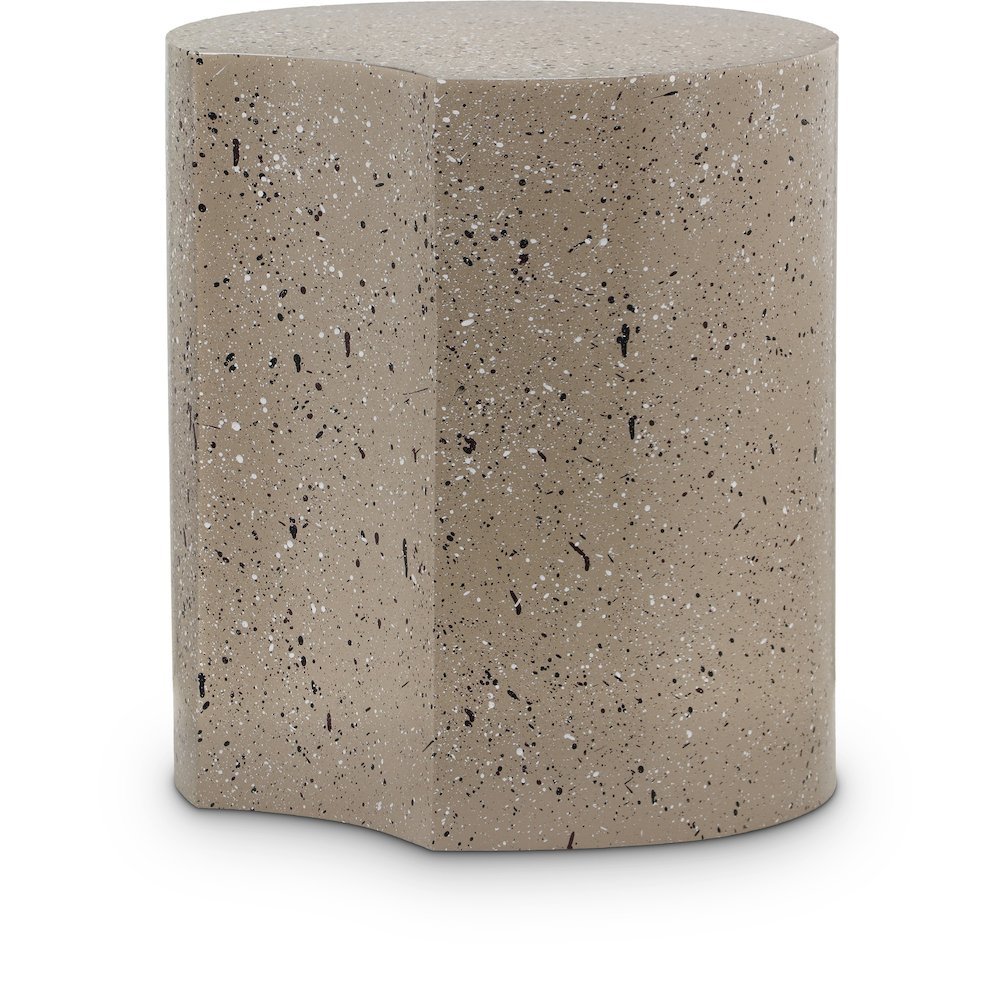 Dimple Taupe End Table. Picture 1