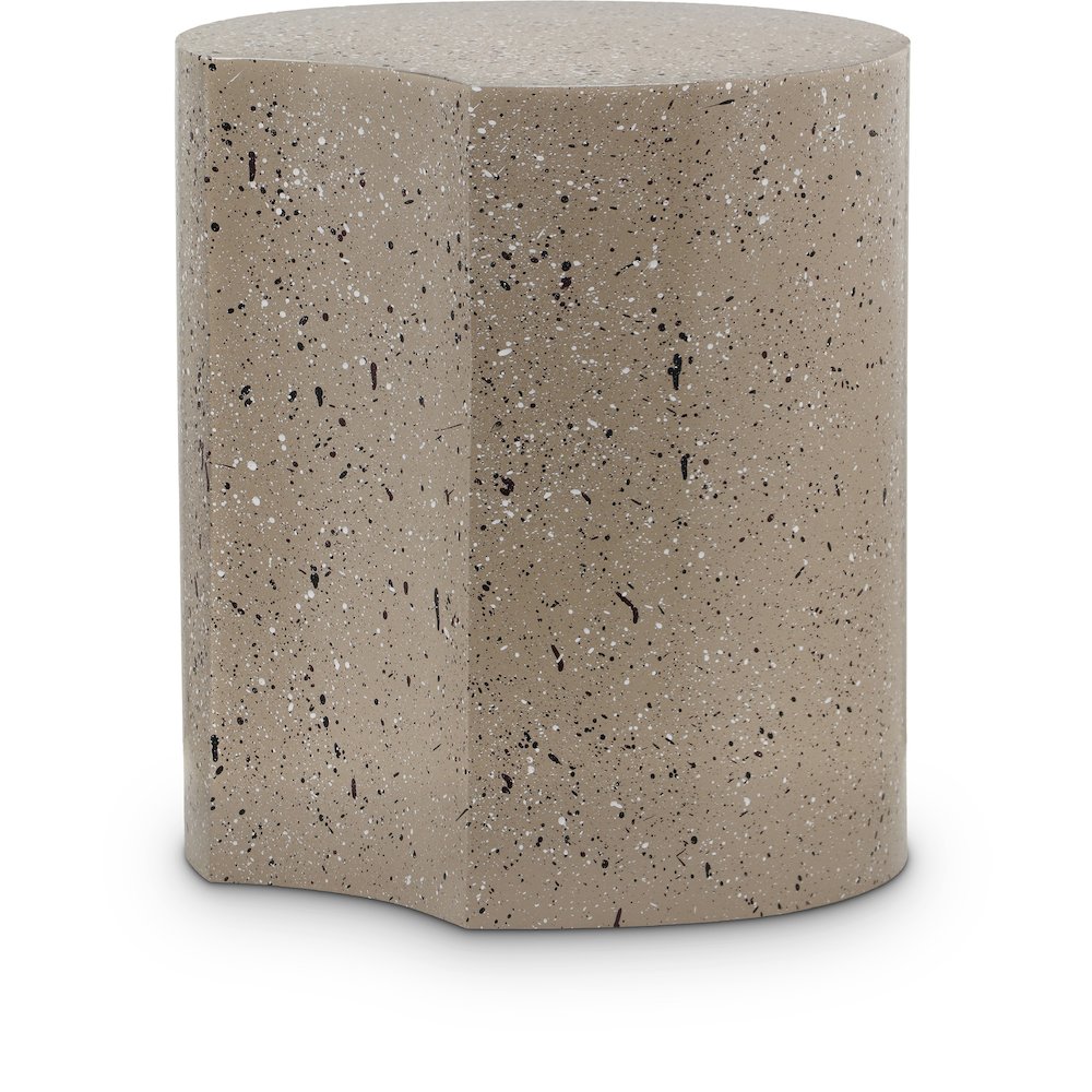 Dimple Taupe End Table. Picture 1