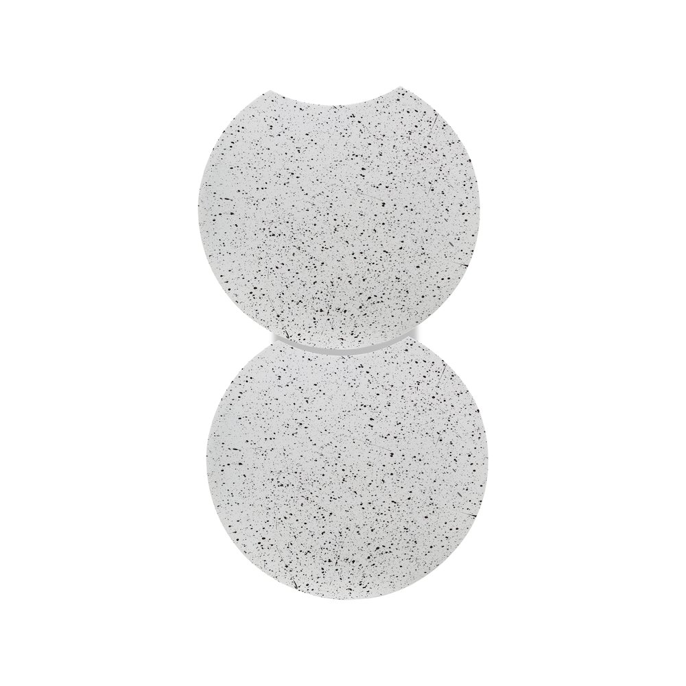 Dimple White End Table. Picture 3