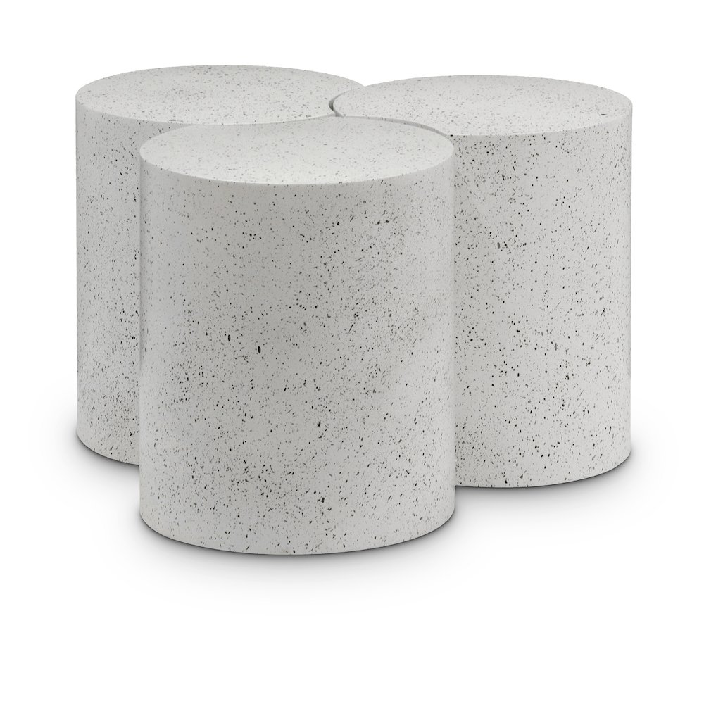 Dimple White Coffee Table. Picture 1