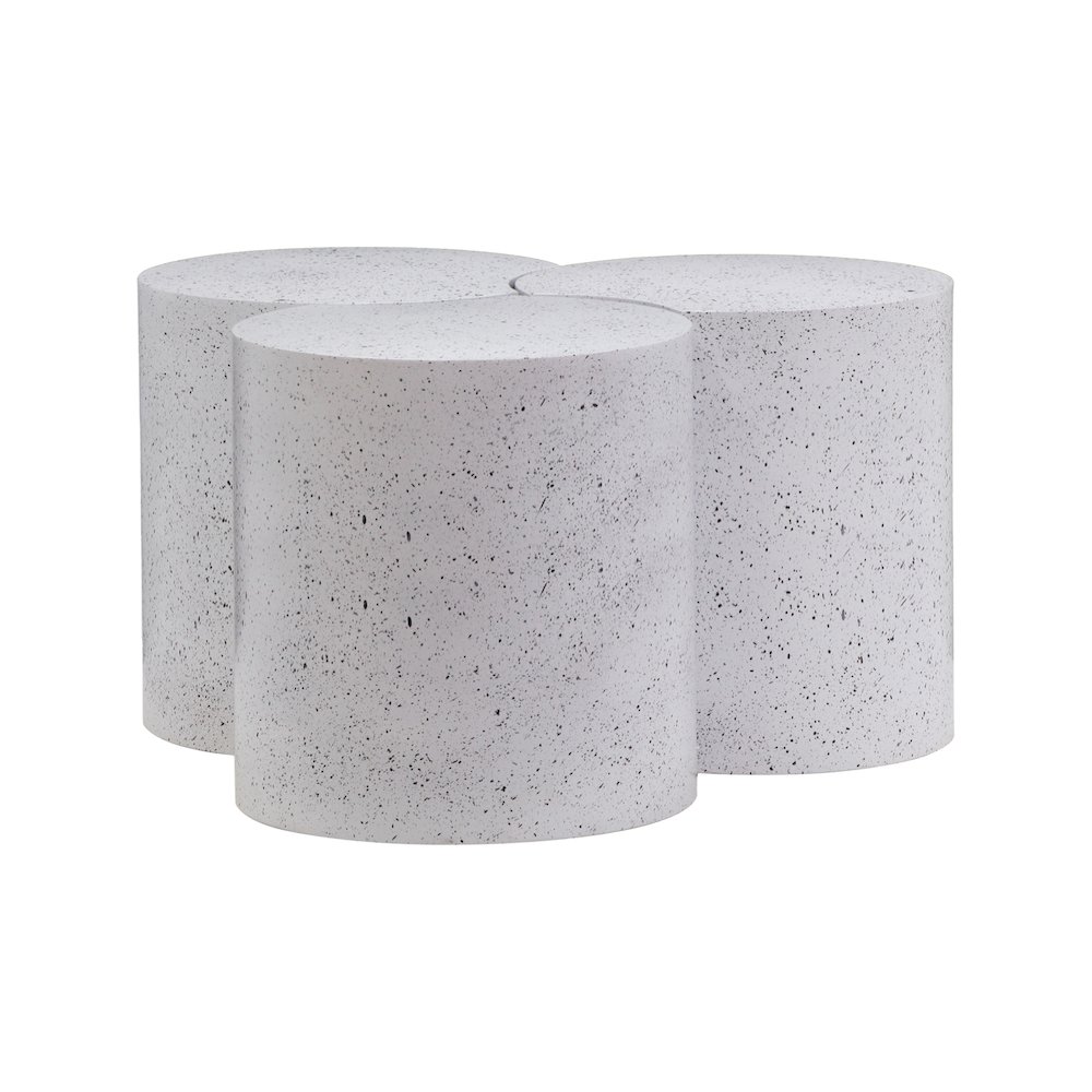 Dimple White Coffee Table. Picture 2