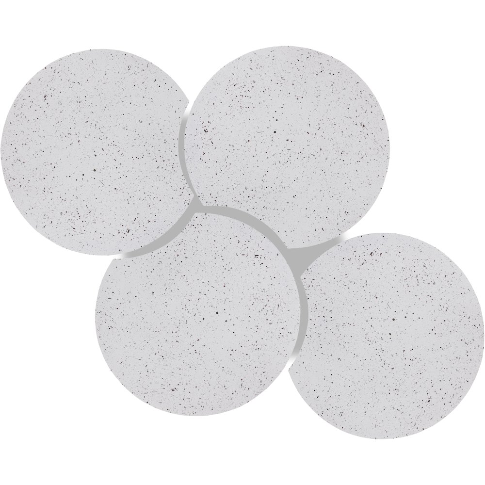 Dimple White Coffee Table. Picture 3