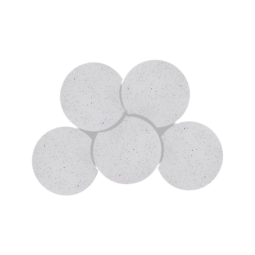 Dimple White Coffee Table. Picture 3