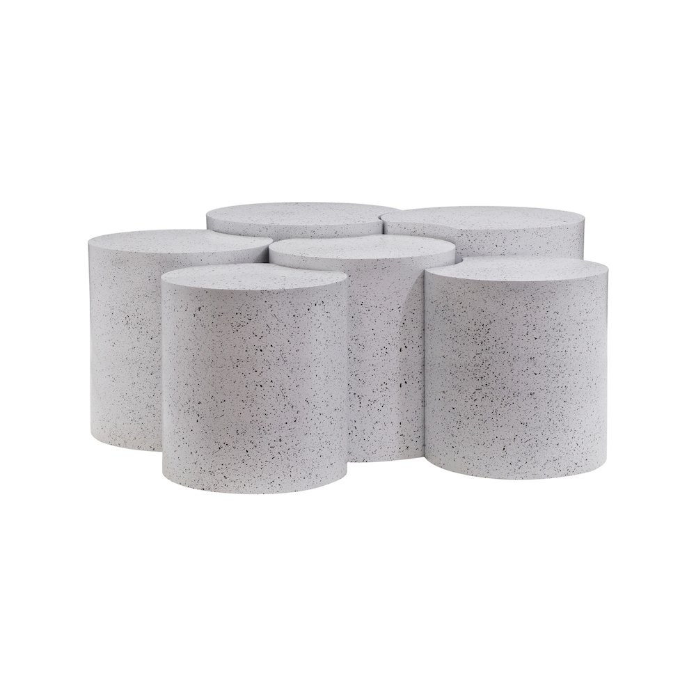 Dimple White Coffee Table. Picture 2