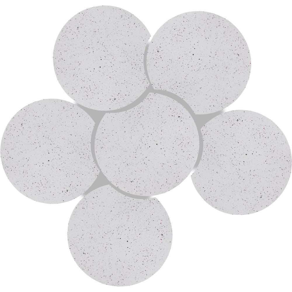Dimple White Coffee Table. Picture 3