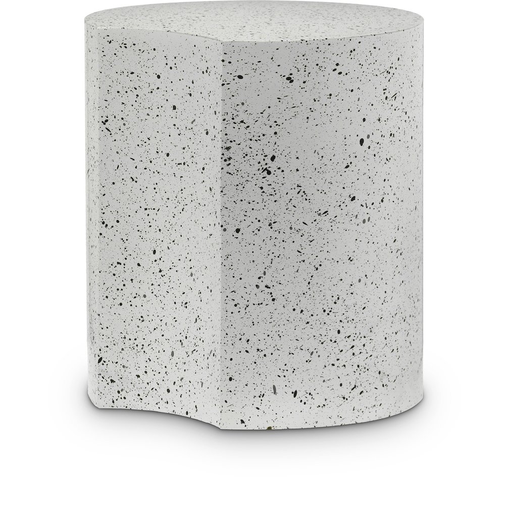 Dimple White End Table. Picture 1