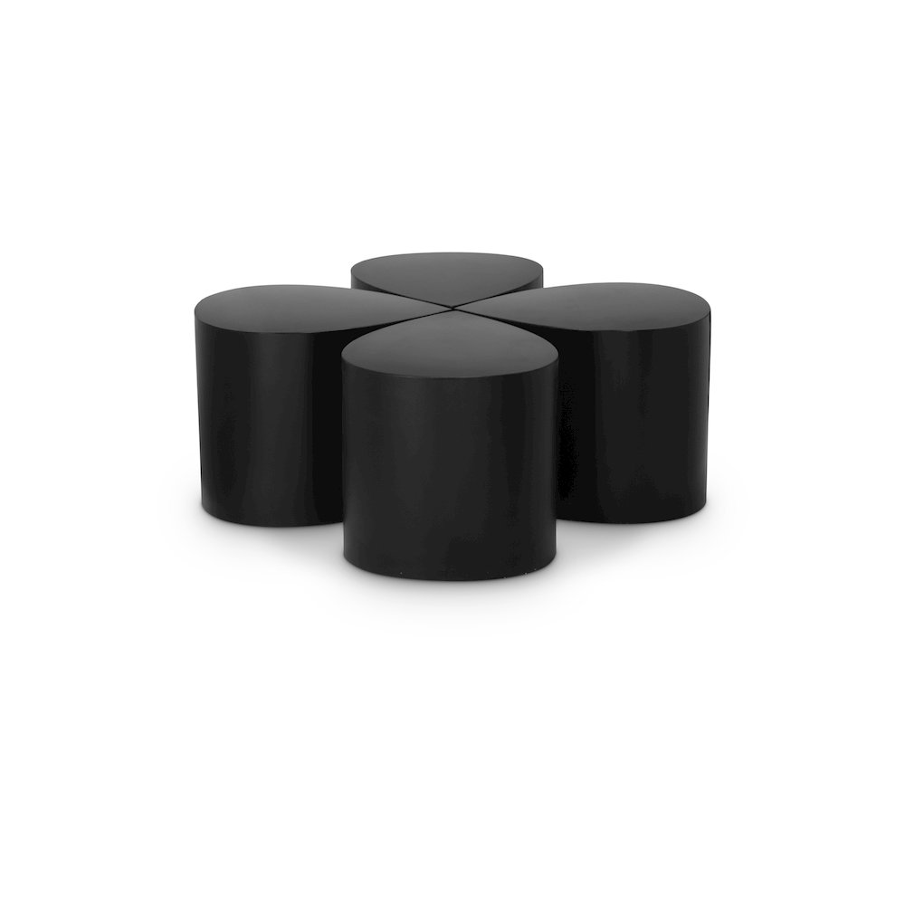 Petal Black Coffee Table. Picture 1