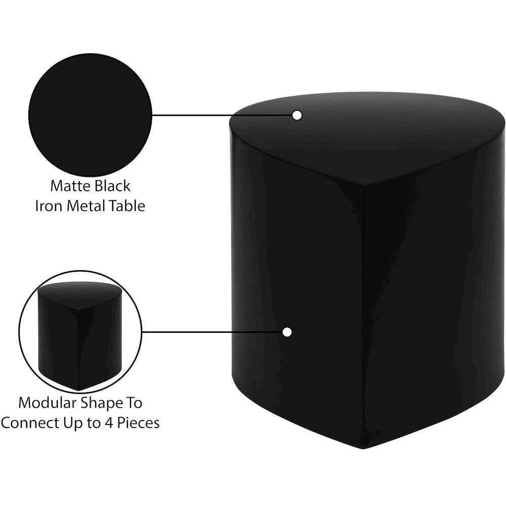 Petal Black Coffee Table. Picture 6