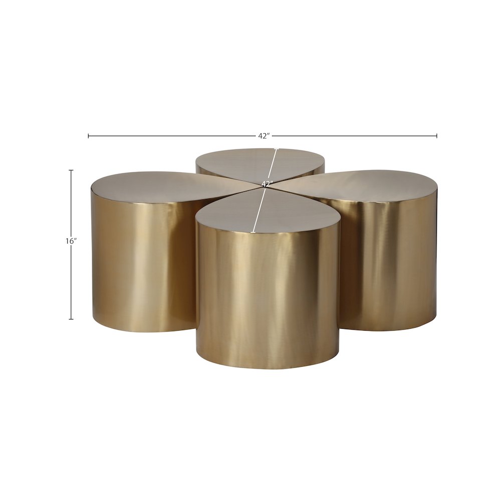 Petal Gold Coffee Table. Picture 5