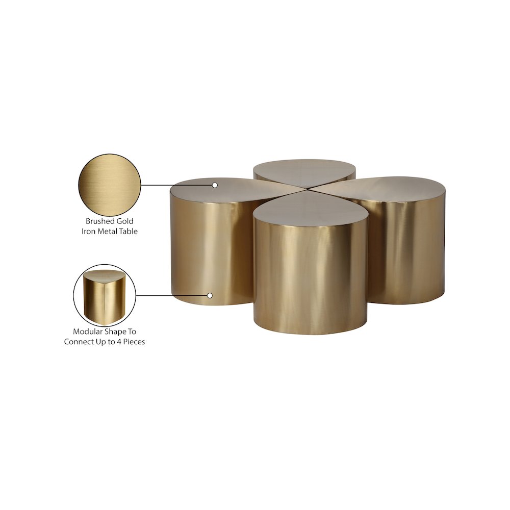 Petal Gold Coffee Table. Picture 6