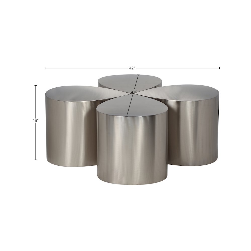 Petal Silver Coffee Table. Picture 5