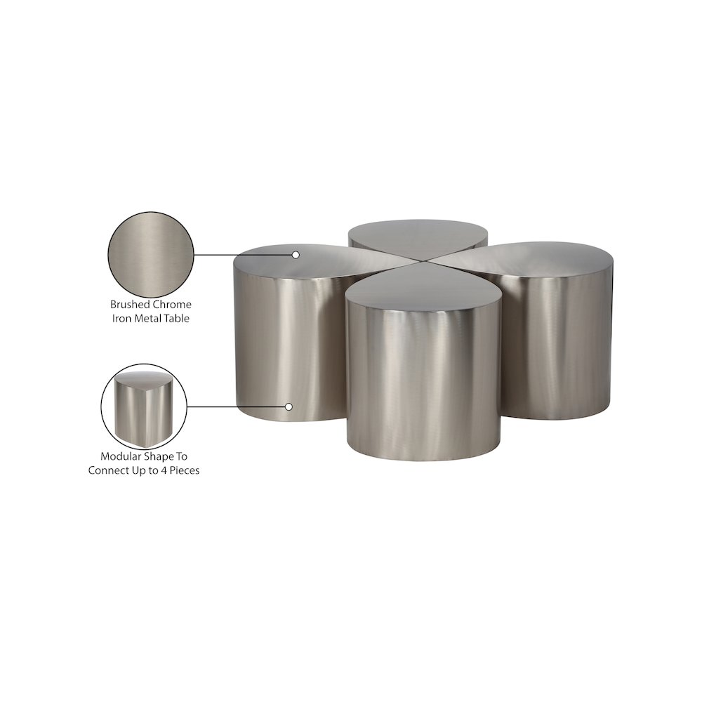 Petal Silver Coffee Table. Picture 6