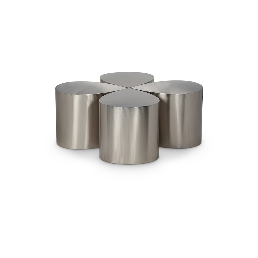 Petal Silver Coffee Table. Picture 1