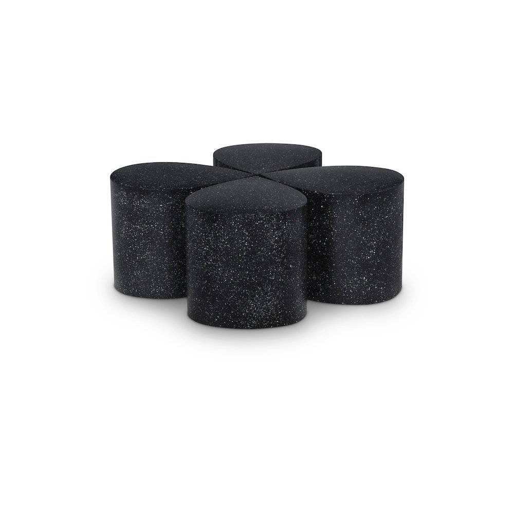 Petal Black Coffee Table. Picture 1