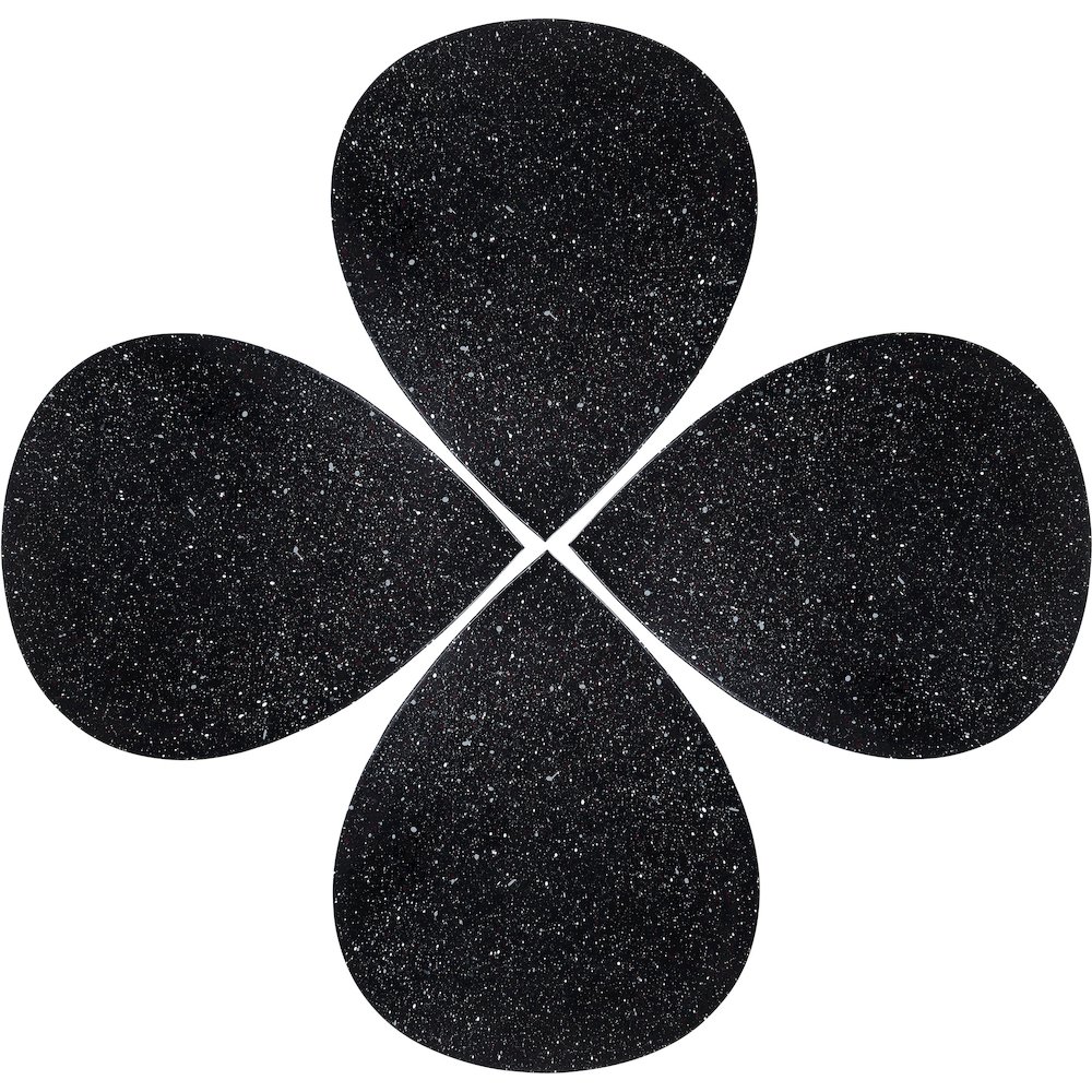 Petal Black Coffee Table. Picture 2
