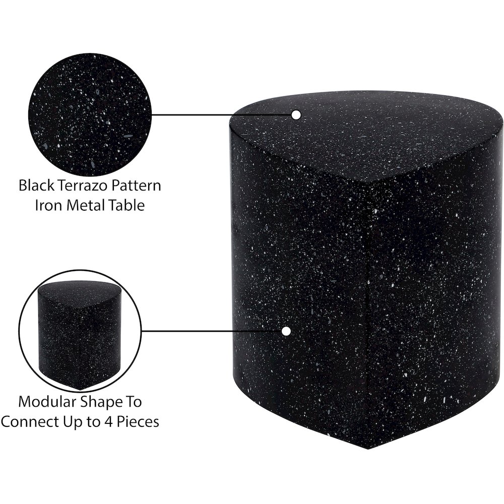 Petal Black Coffee Table. Picture 6