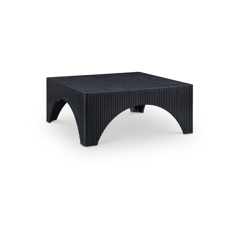 Eloise Black Oak Veneer Coffee Table. Picture 1