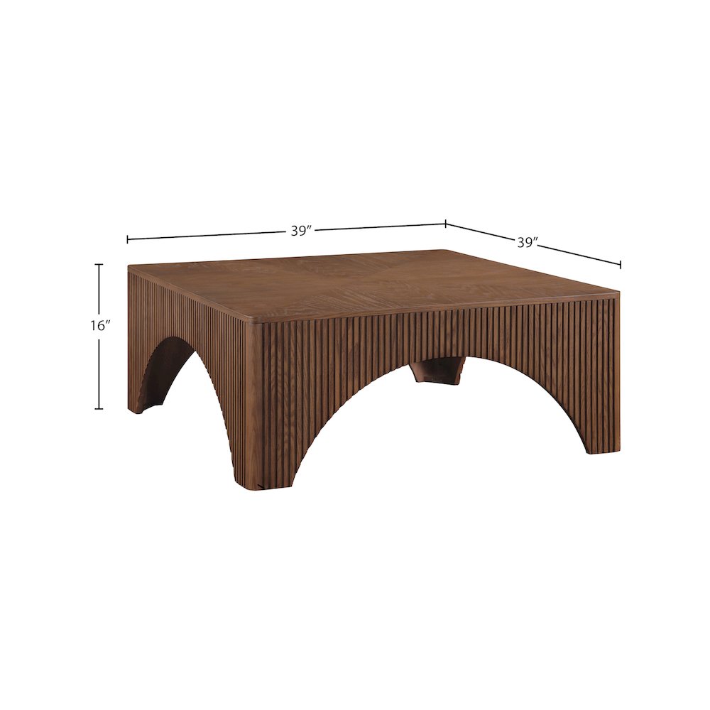 Eloise Brown Oak Veneer Coffee Table. Picture 5