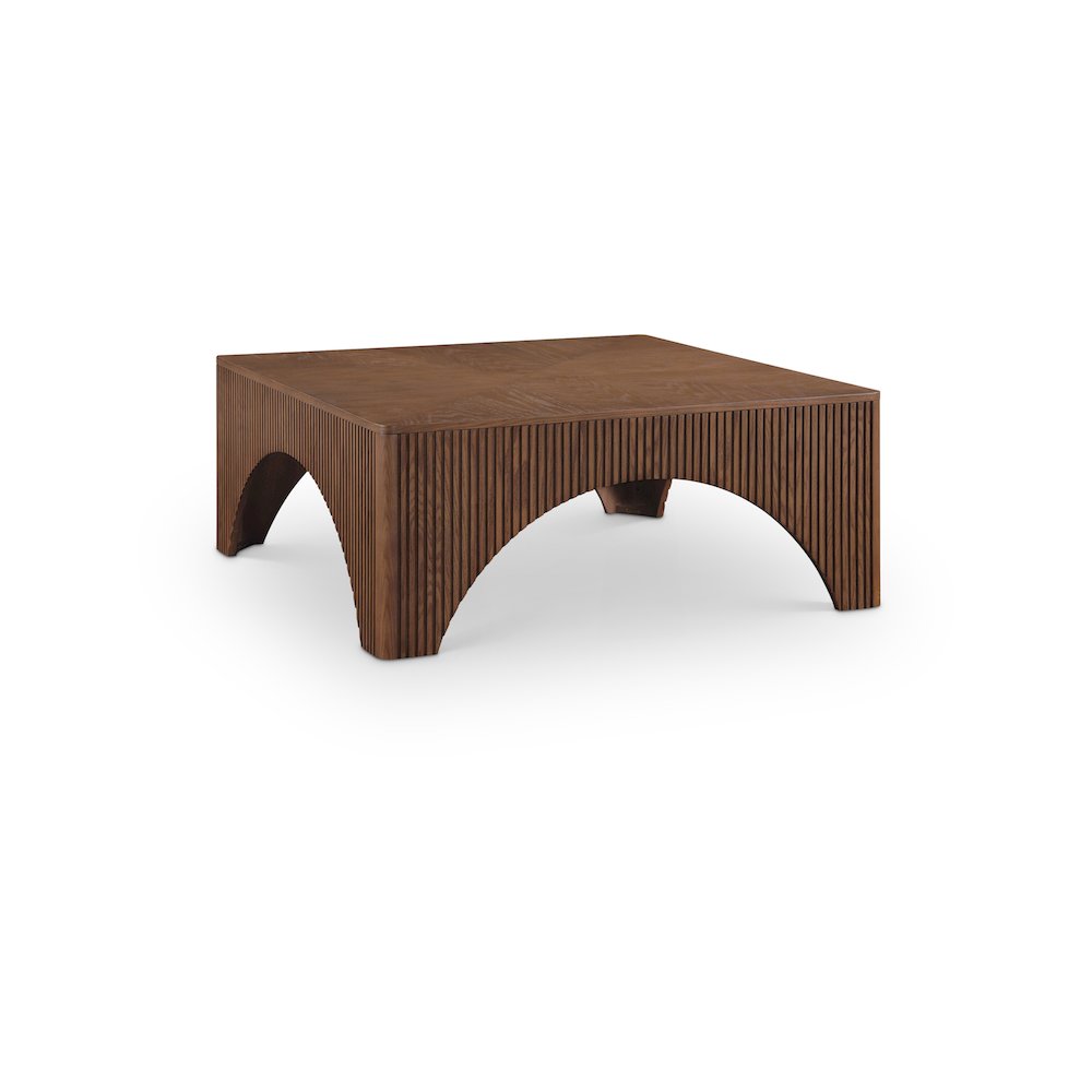 Eloise Brown Oak Veneer Coffee Table. Picture 1