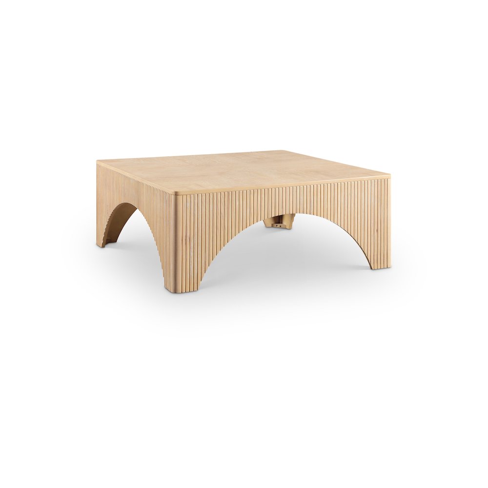Eloise Natural Oak Veneer Coffee Table. Picture 1