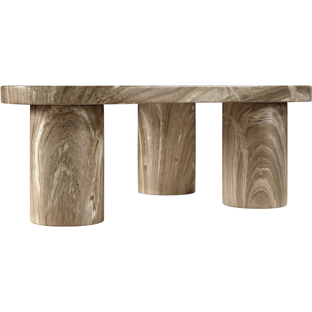 Teramo Beige Concrete Indoor/Outdoor Coffee Table. Picture 6