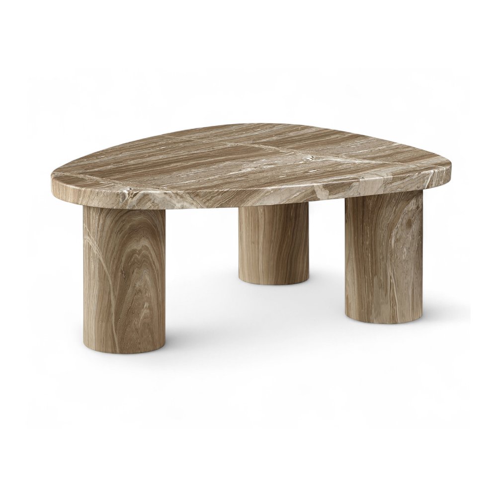 Teramo Beige Concrete Indoor/Outdoor Coffee Table. Picture 1