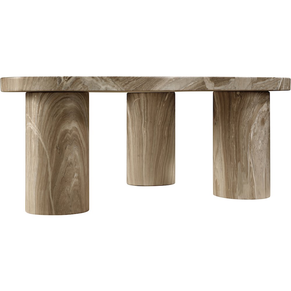 Teramo Beige Concrete Indoor/Outdoor Coffee Table. Picture 6