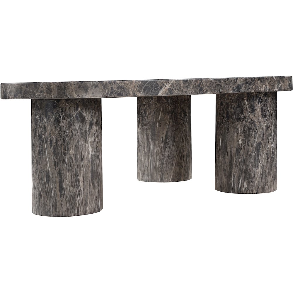 Teramo Brown Concrete Indoor/Outdoor Coffee Table. Picture 6