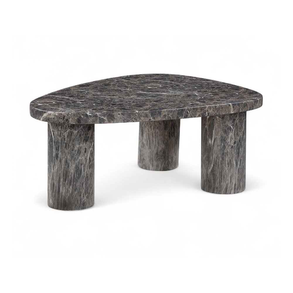 Teramo Brown Concrete Indoor/Outdoor Coffee Table. Picture 1