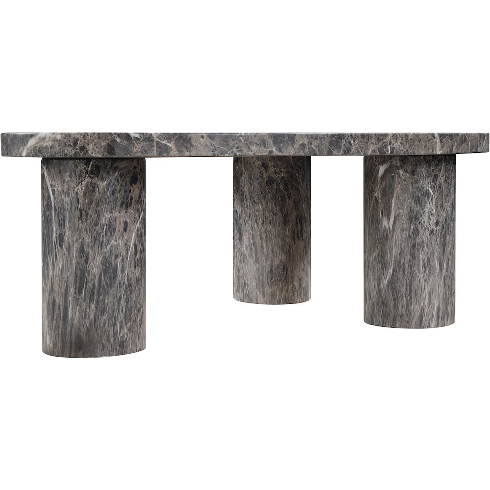 Teramo Brown Concrete Indoor/Outdoor Coffee Table. Picture 6