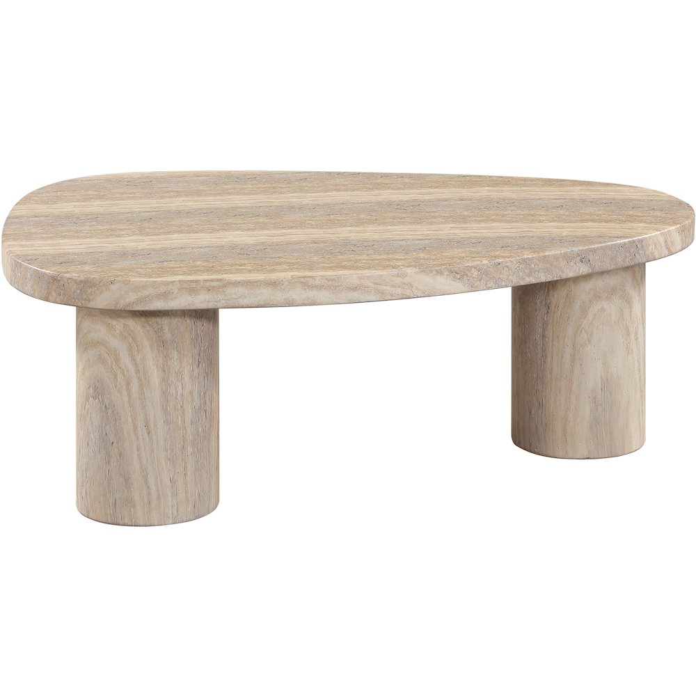 Teramo Travertine Concrete Indoor/Outdoor Coffee Table. Picture 4