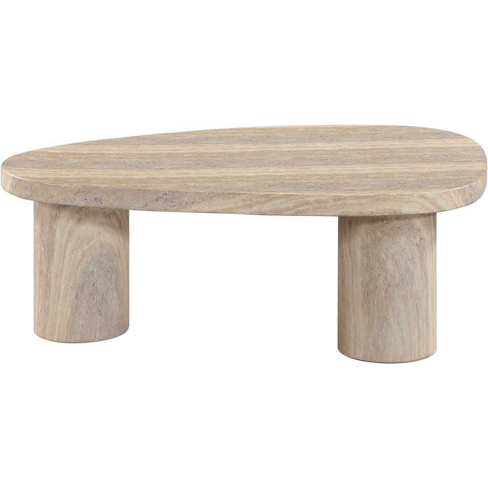 Teramo Travertine Concrete Indoor/Outdoor Coffee Table. Picture 5