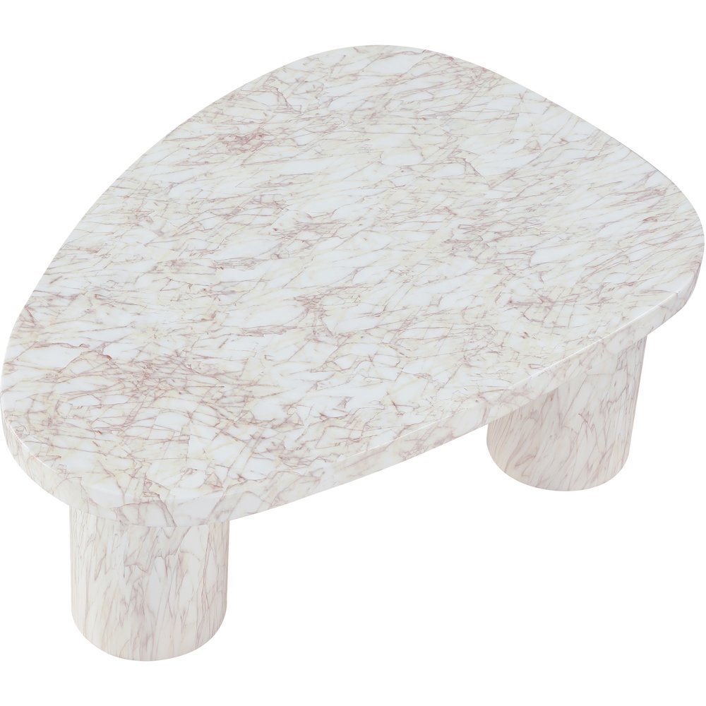 Teramo White Concrete Indoor/Outdoor Coffee Table. Picture 7