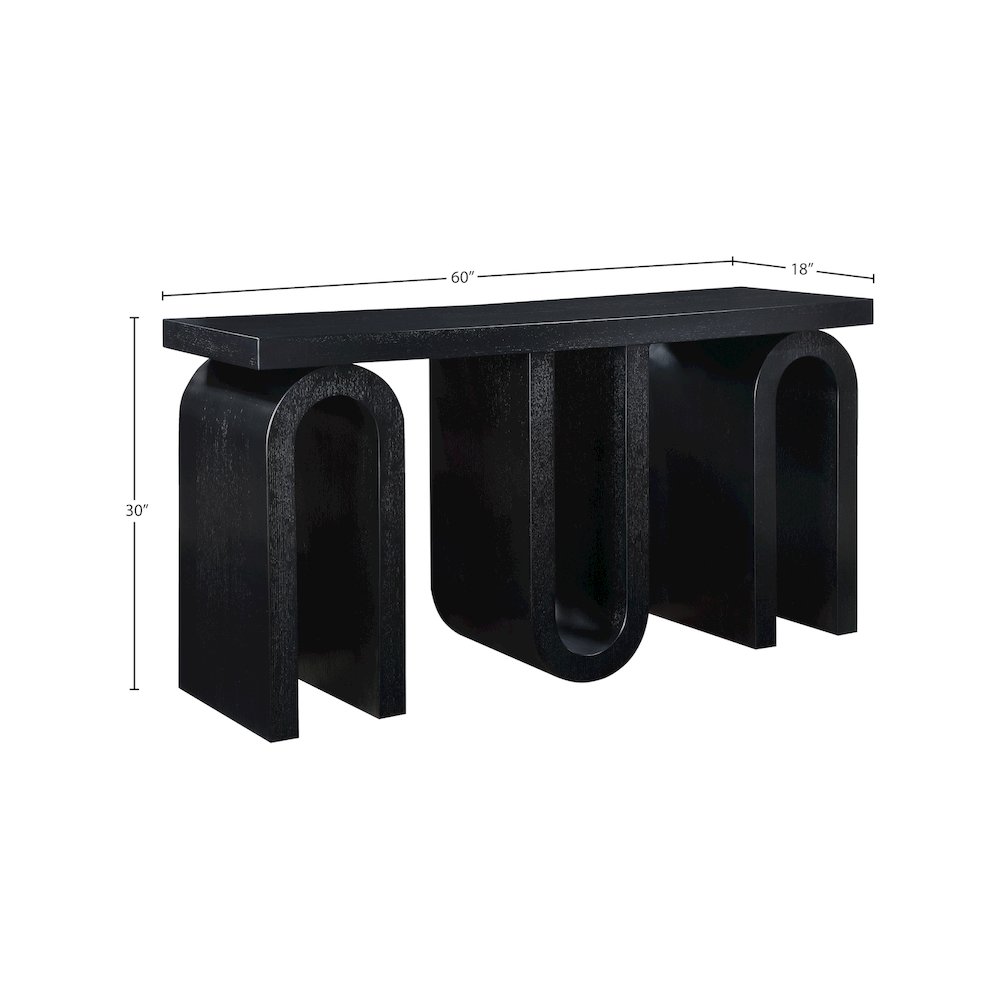 Westbourne Black Console Table. Picture 6